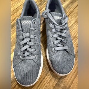 Adidas Heathered Gray Casual Sneakers